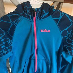 Nike Lebron James Hooded full Zip sweatshirt.  Size Medium